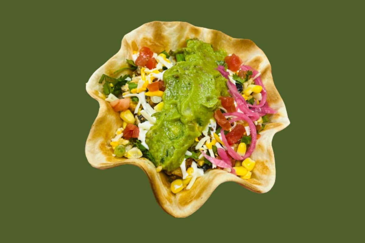 Ground Beef and Beans Tortilla Salad