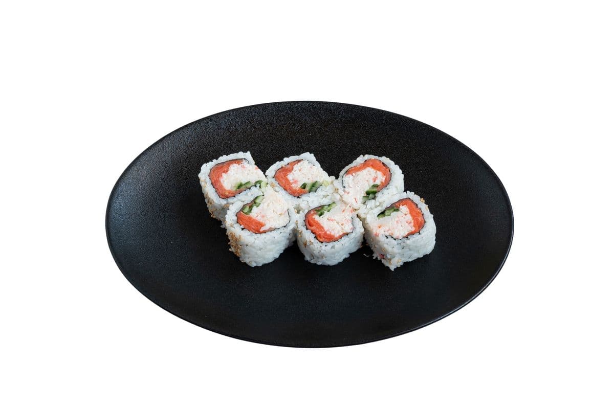 Smoked Salmon and Kani Roll