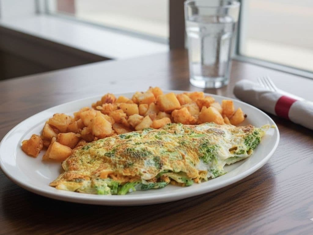 Broccoli and Cheddar Omelette
