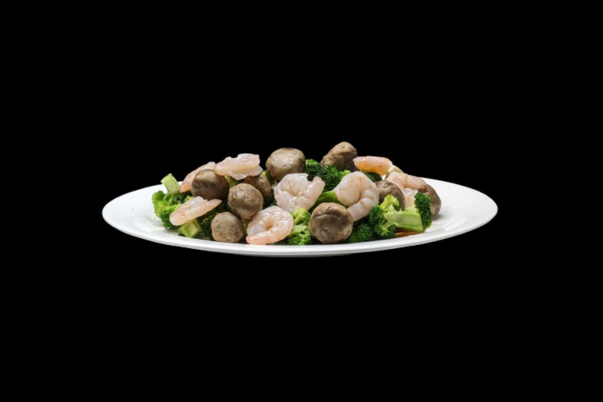 118. Stir-Fried Shrimp, Mushroom, and Broccoli
