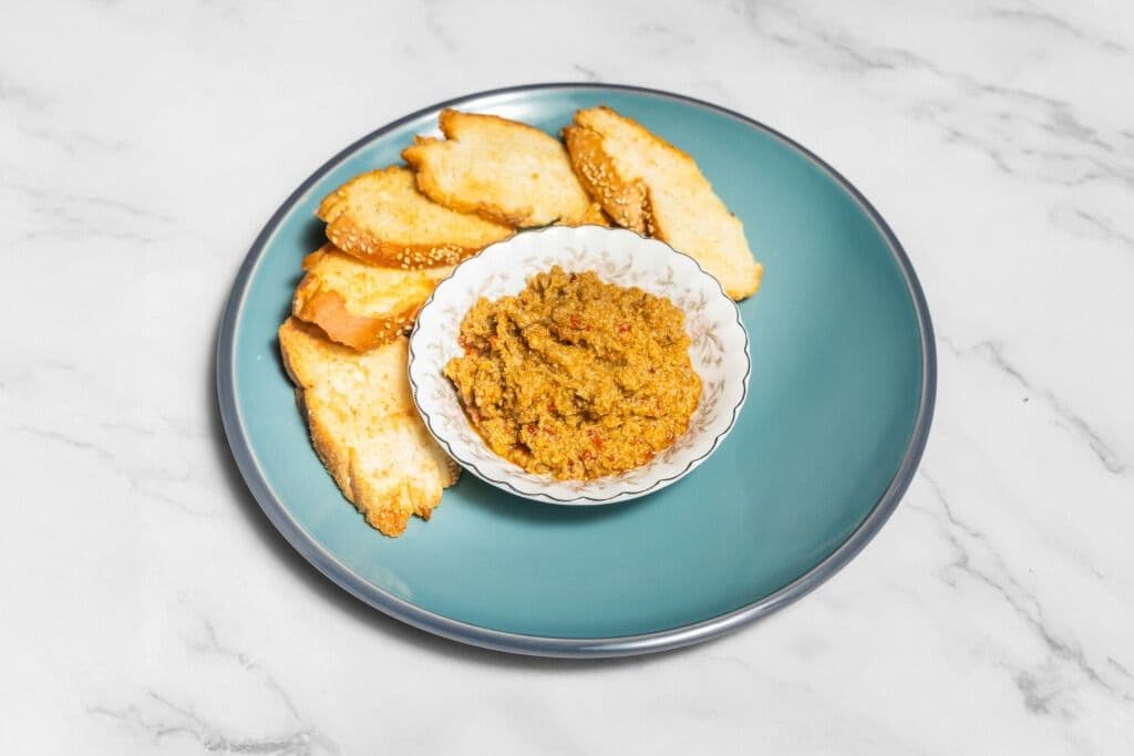 Calabrian Chili Olive Spread and Crostini