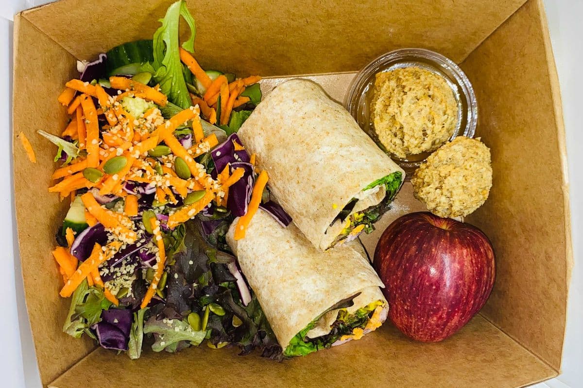 Basil Pesto Chicken Wrap Lunch Box