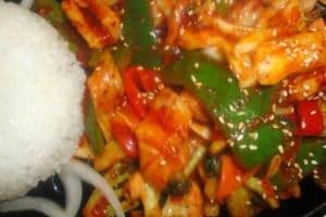 41. 오징어덮밥鱿鱼盖饭 Ojingeo Deop Bap