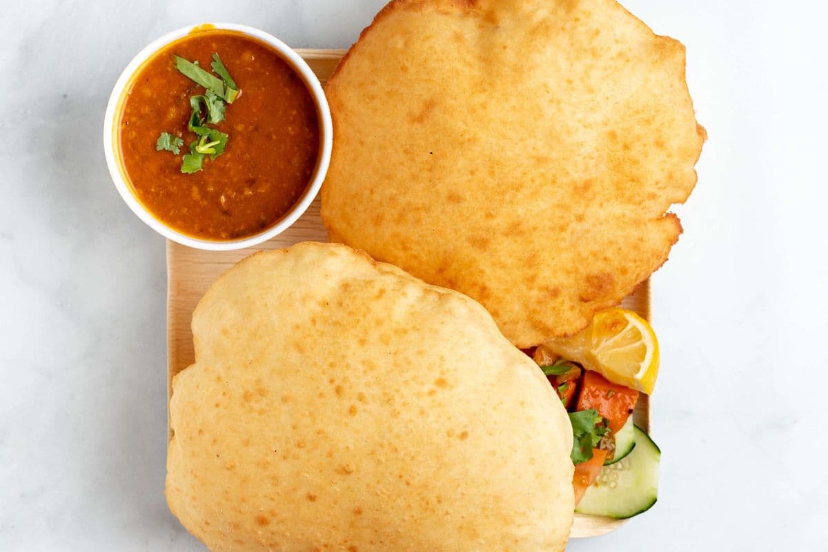 Bhatura Chana Plate