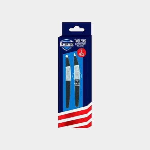 Barbasol Pince à épiler pointues (2pcs) / Barbasol Non Slip and Pointed Tweezers Set (2pcs)