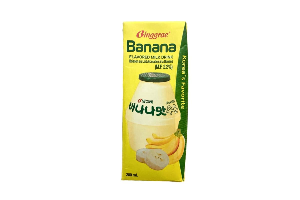 Binggrae Banana Flavor Milk(200ml)韩国香蕉牛奶