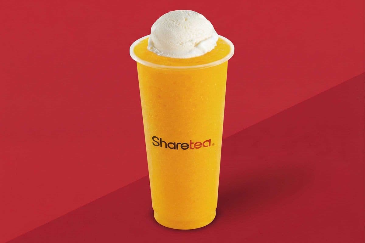 Mango Slush with Ice Cream