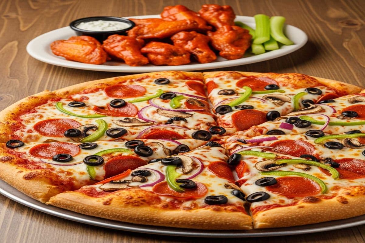 16 Inch Pizza & 16 Chicken Wings
