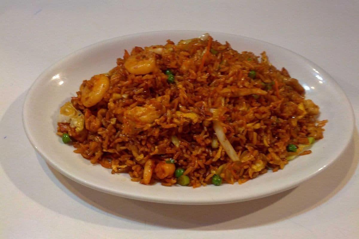 Manchurian Mixed Chicken and Shrimp Fried Rice
