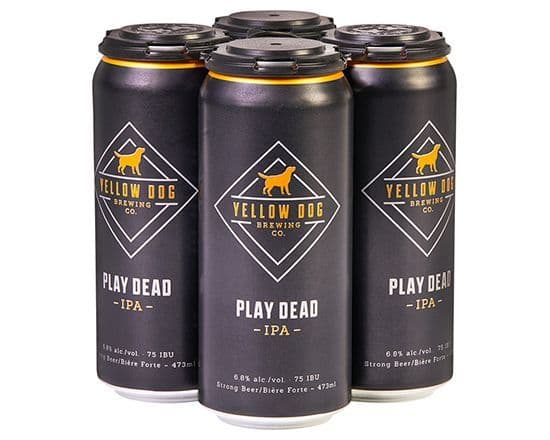 Yellow Dog Brewing Co. Play Dead IPA, 4 x 473 ml