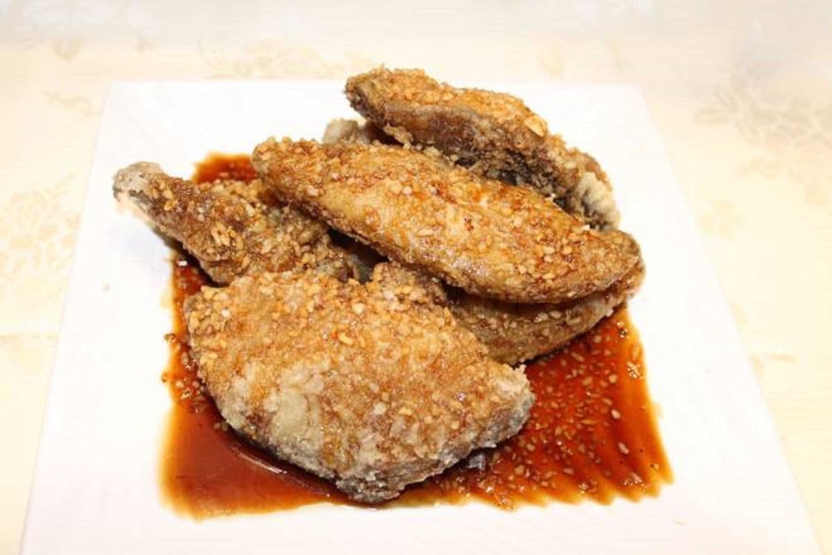 烧汁桂花鱼Fish Fillet with Teriyaki Sauce