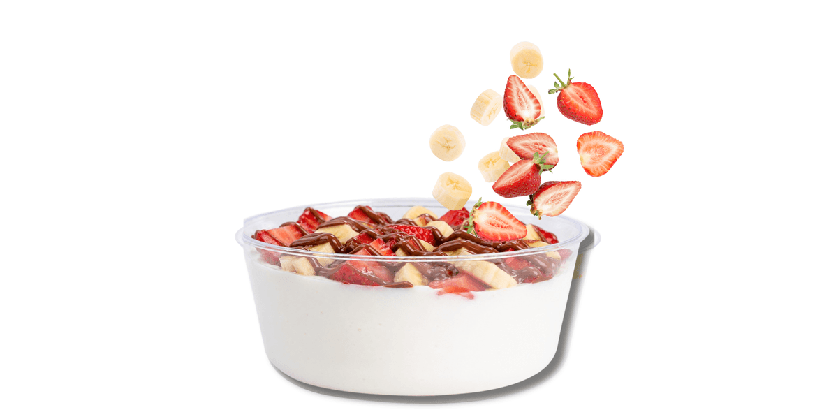 Flan au Lait Fraise-Banane Chocolat