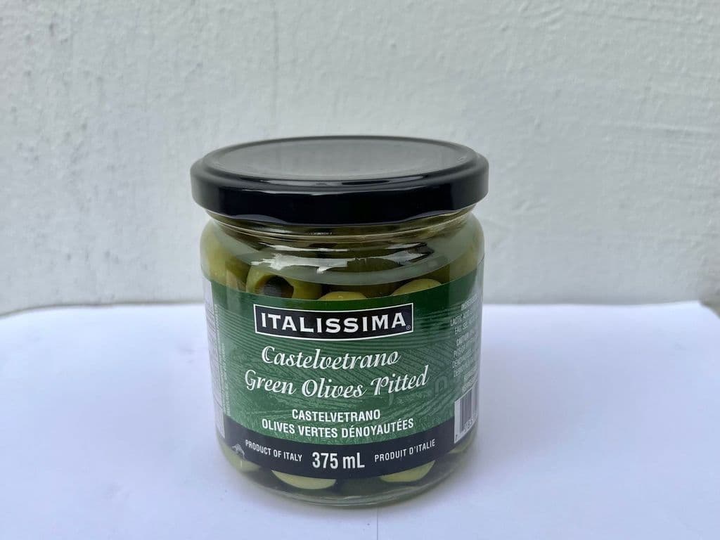 Italissima castelvetrano olives pitted 375g