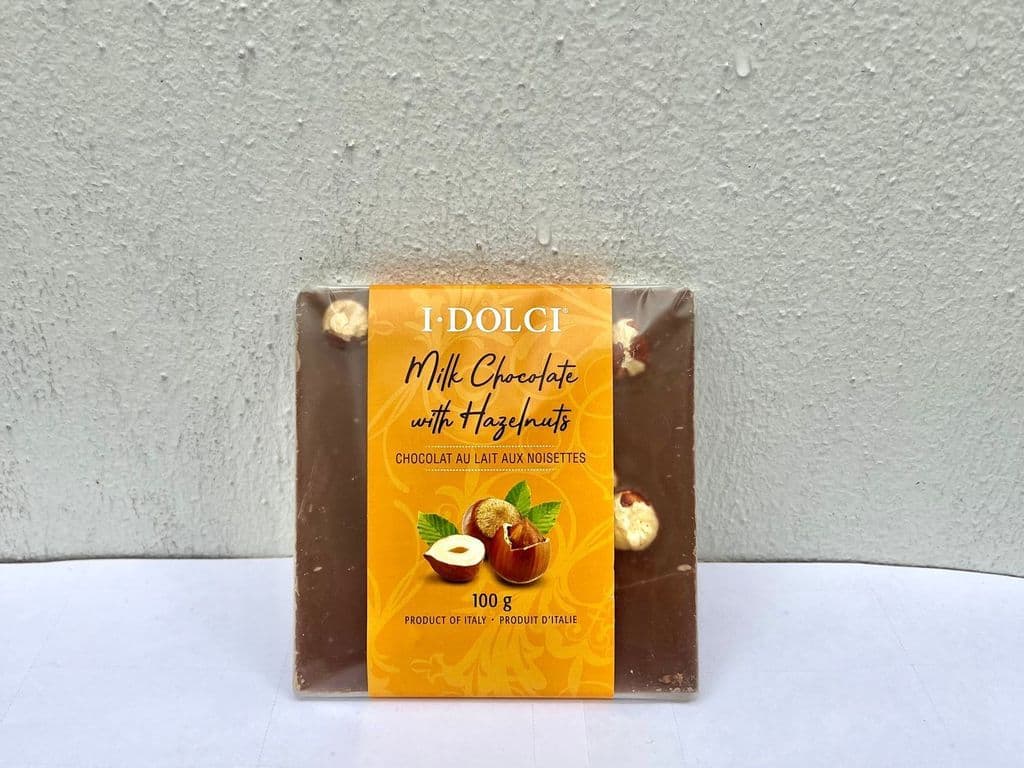 I DOLCI MILK CHOCOLATE WITH HAZELNUTS 100G