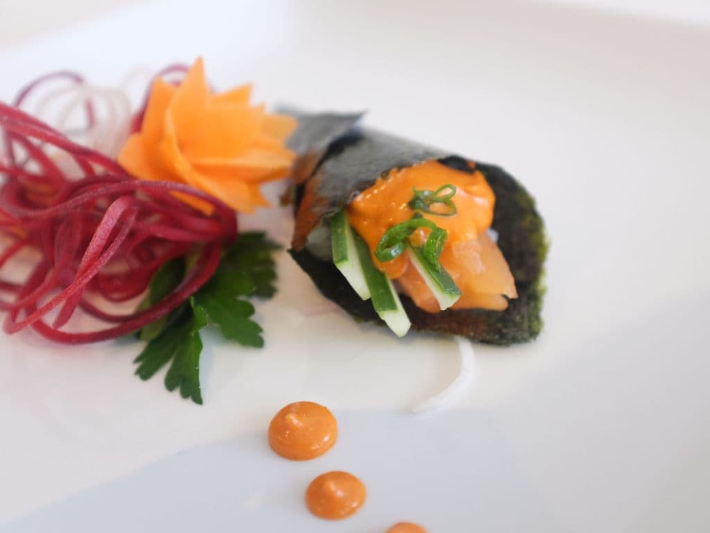 Spicy Salmon Hand Roll