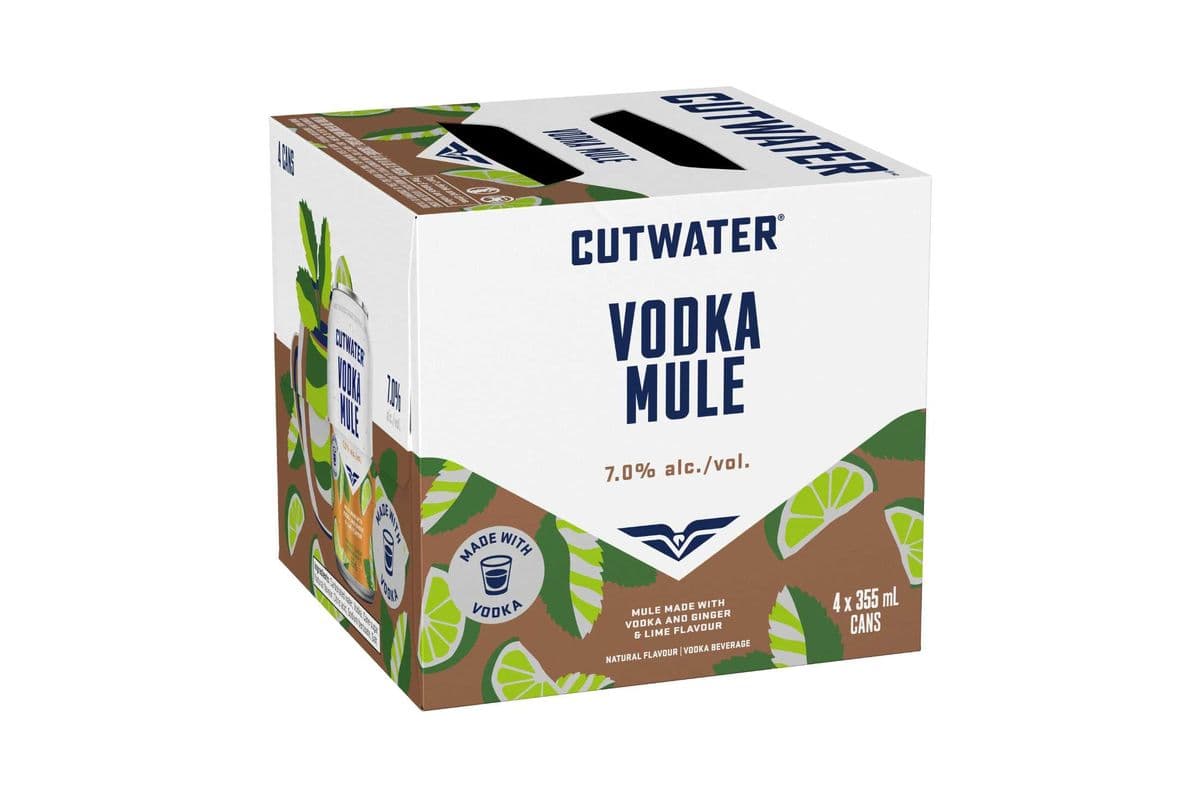 Cut Water Vodka Mule (4 Cans) (4 x 355ml)