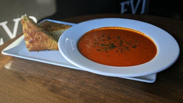 Tomato Basil Soup + Focaccia Bread