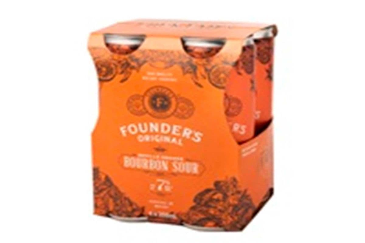 FOUNDERS ORIGINAL BOURBON SOUR 4 CANS (4 x 355ML)