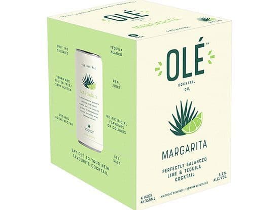 Ole Cocktail Margarita 4pack, 355mL coolers (5.2% ABV)