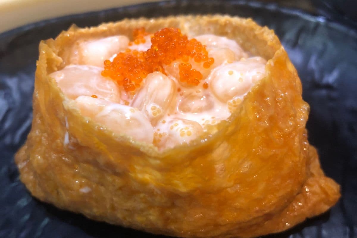 Aburi scallop Inari