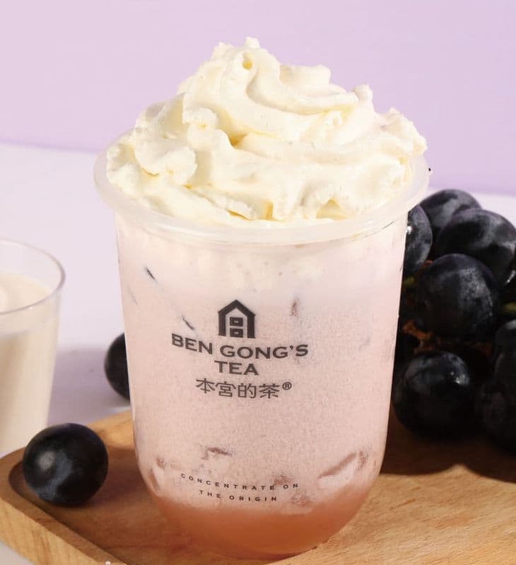 Grape & Green Tea smoothie / ⿊提雪芙
