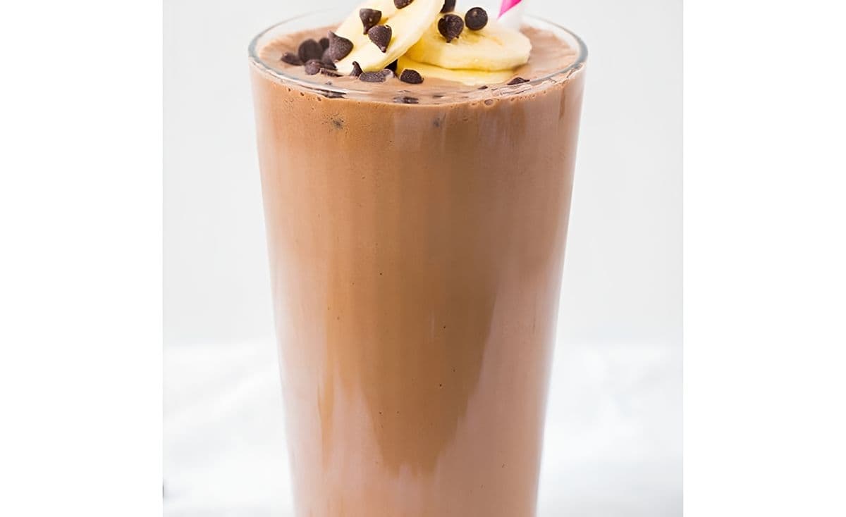 Dark Chocolate Banana Ice Cream Shake (V)