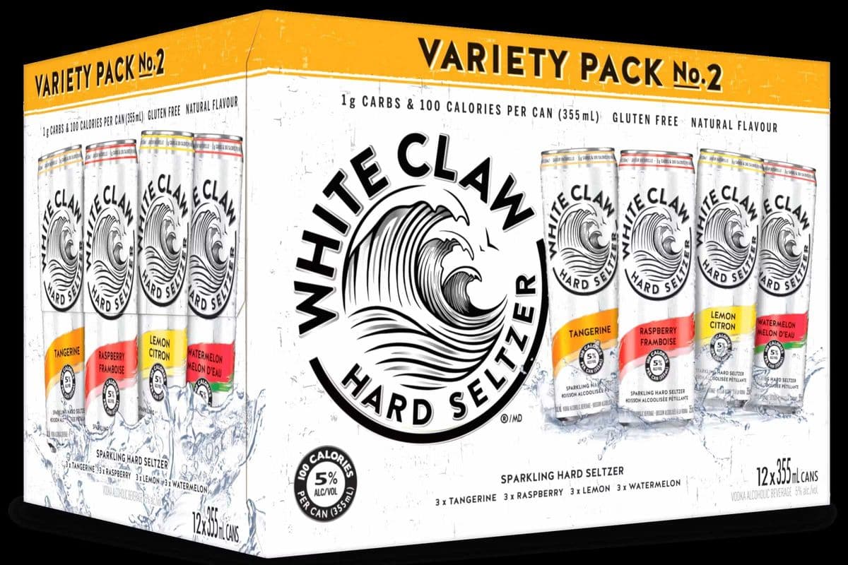 White Claw Hard Seltzer Mix Pack V2 (12 Cans) (12 x 355 ml)