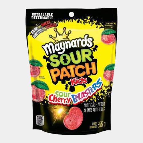 Maynards Sour patch kids, sour cherry blasters candy (355g) / Maynards Sour Patch Kids, Sour Cherry Blasters Candy (355g)