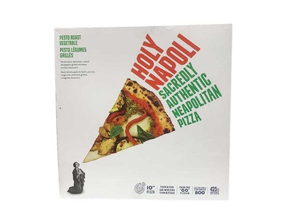 HOLY NAPOLI PESTO ROAST VEGETABLE PIZZA 425G (FROZEN)