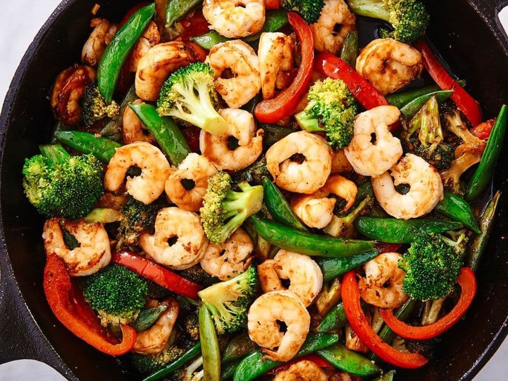 Jumbo Shrimp Stir Fry (Large Portion)