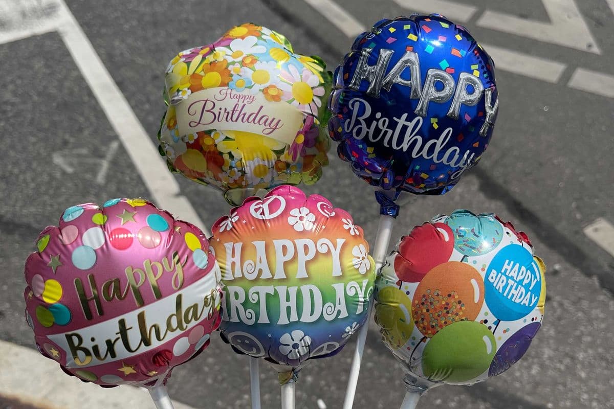 4” Balloon - Happy Birthday