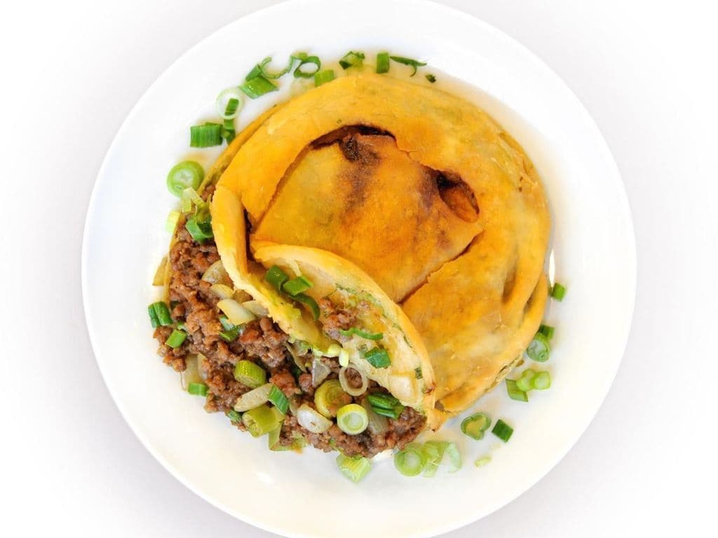 Beef Stuffed Green Onion Cake