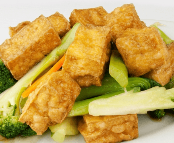 Deep Fried Tofu with Mixed Vegetables