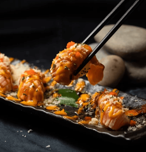 430. Salmon Torched Sushi (2 pcs)