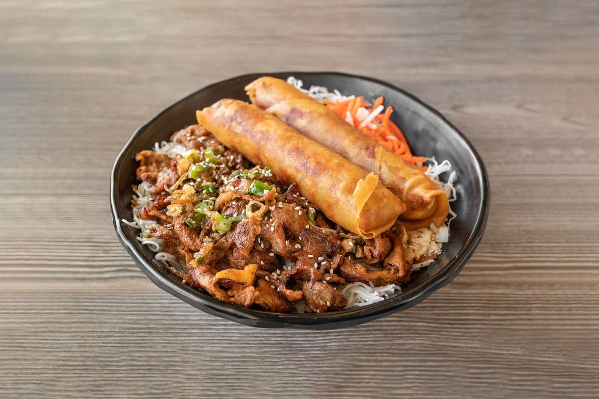 92. Grilled Pork and Spring Roll