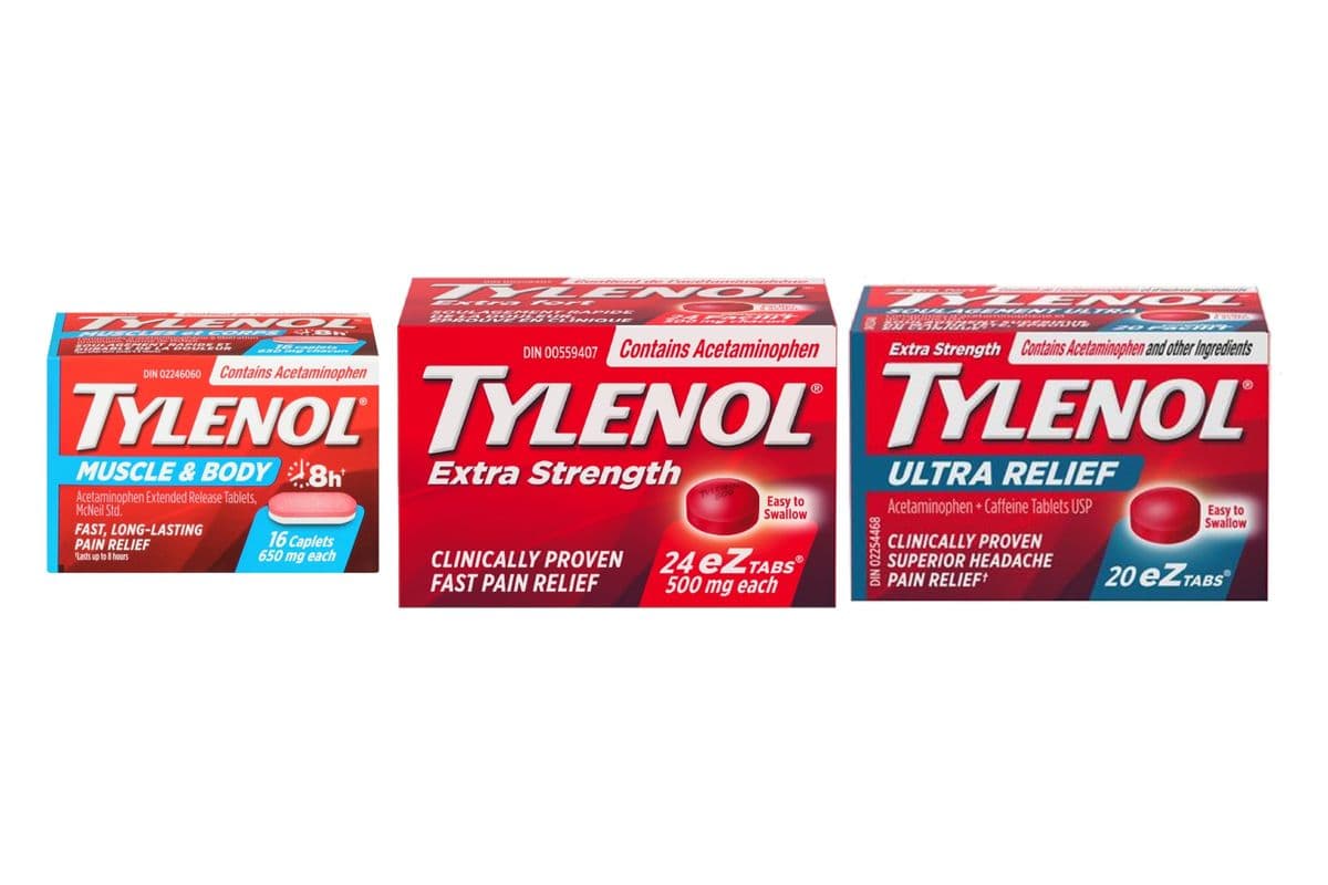 Tylenol Eztabs Extra Strength (10 pcs) (500 mg)