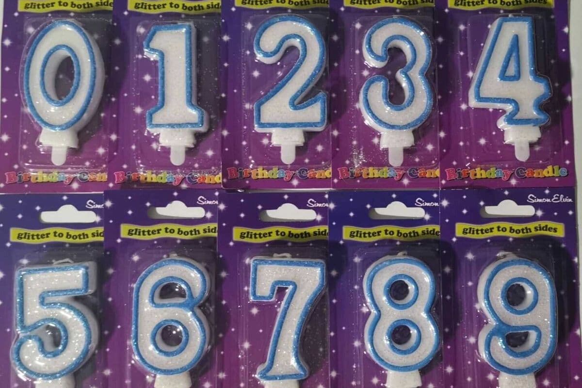 Birthday Numeric Candles - 1 Candle