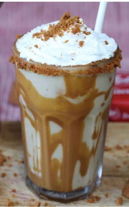 Lotus Biscoff Banana Milkshake