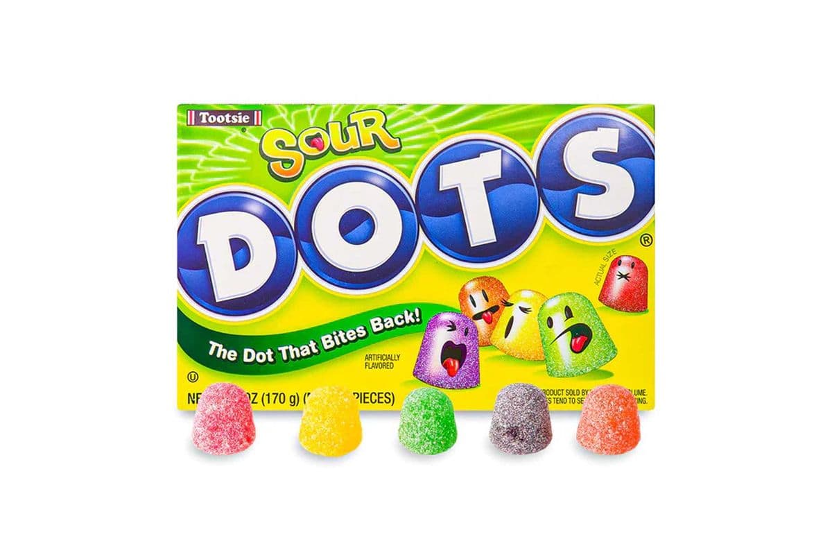 Tootsie Dots Sour 170g TB
