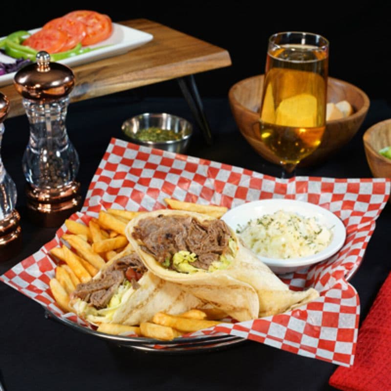 Assiette wrap steak et fromage / Assiette wrap steak et fromage