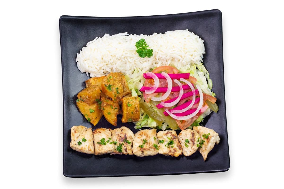 Chicken Souvlaki Plate