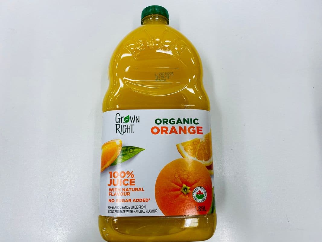 Grown Right Orange Juice - organic (1.89 L)