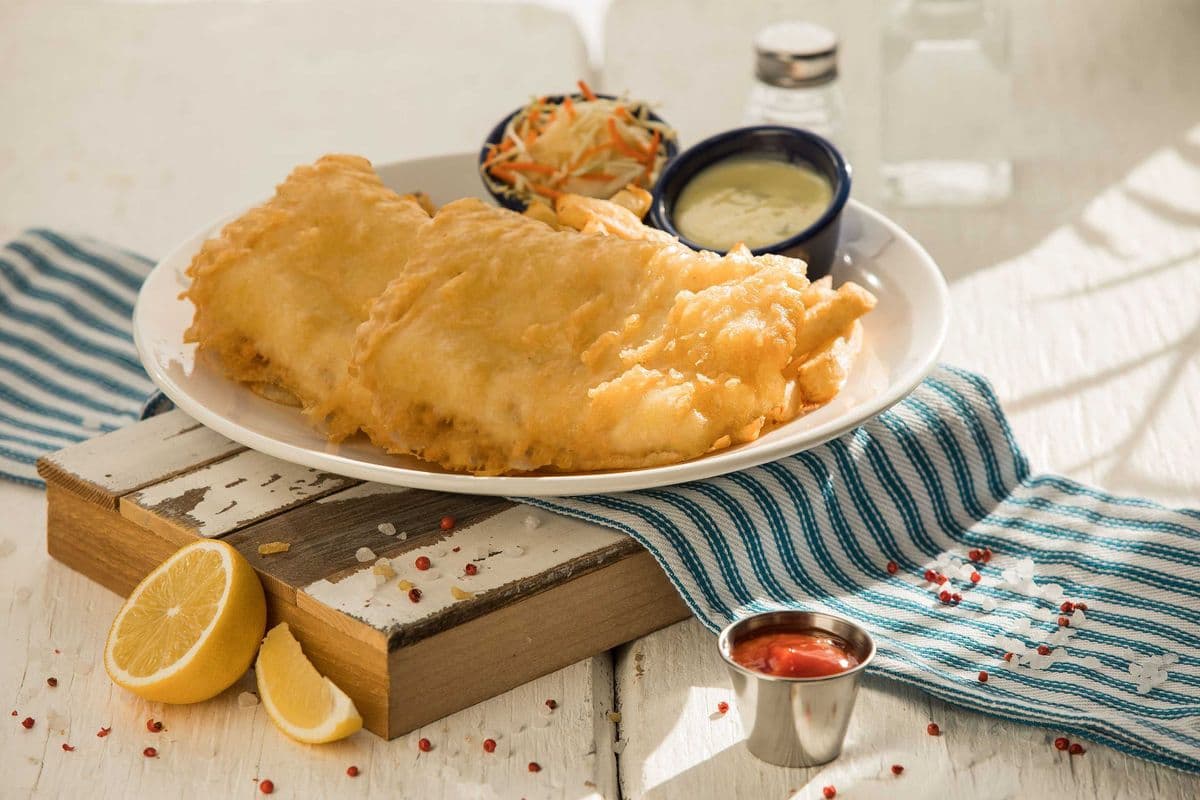 KING COD. 2pc Fish & large chips