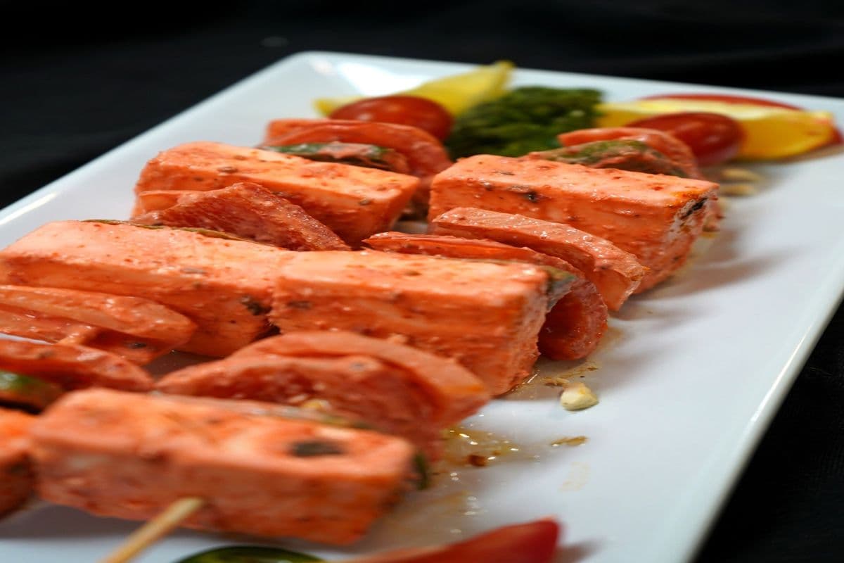 Paneer Vege Skewers
