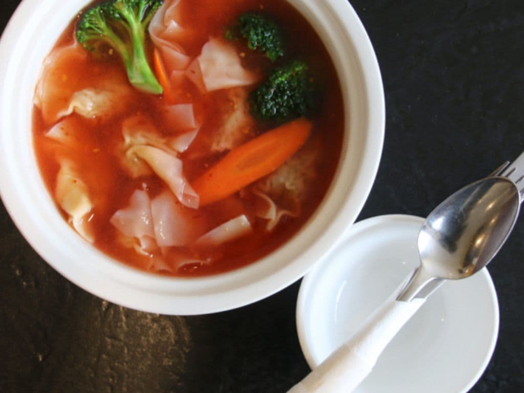 Hot & Sour Wonton Soup