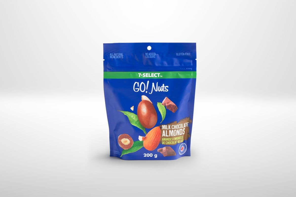 7-Select GO!NUTS Milk Chocolate Almond (200 g)