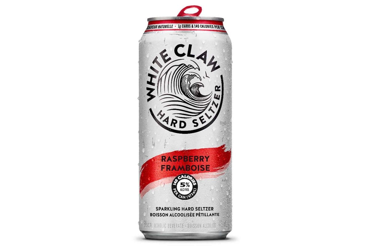 White Claw Hard Seltzer Raspberry (1 x 473mlk)
