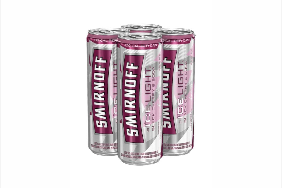 Smirnoff Ice Light Black Cherry (4 Pack) (4 x 355ml)