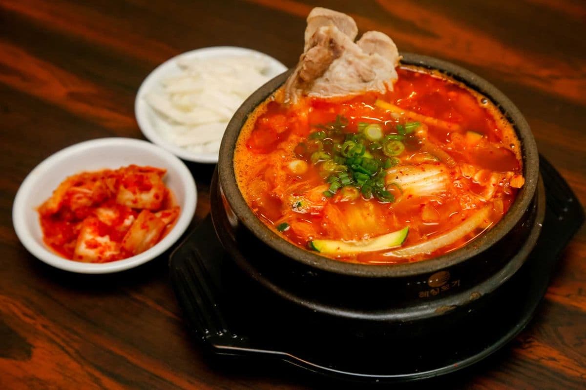 Spicy Pork Bone Soup (Gamjatang)