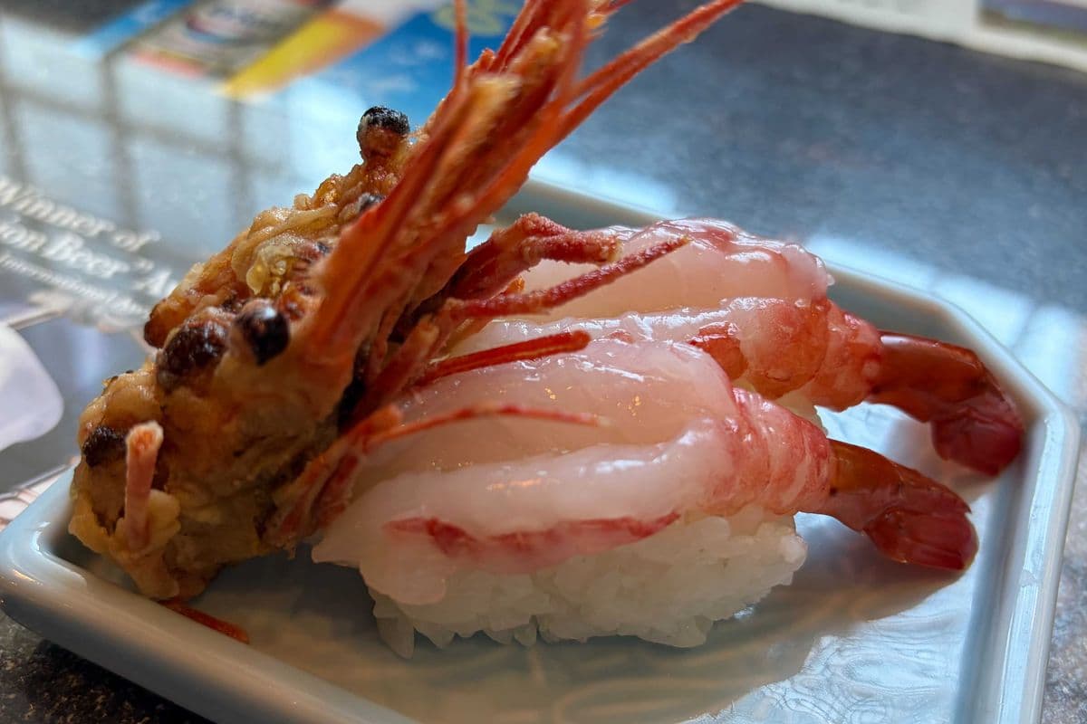 Raw Prawn (Amaebi) Nigiri